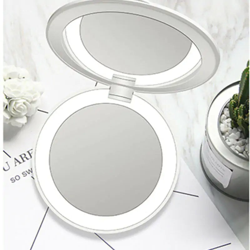 LED Makeup Mirror with Portable Charger Connect