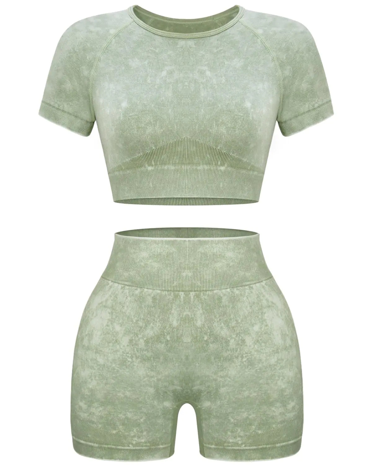 Relaxed Seamless Acid-Washed 2 piece set