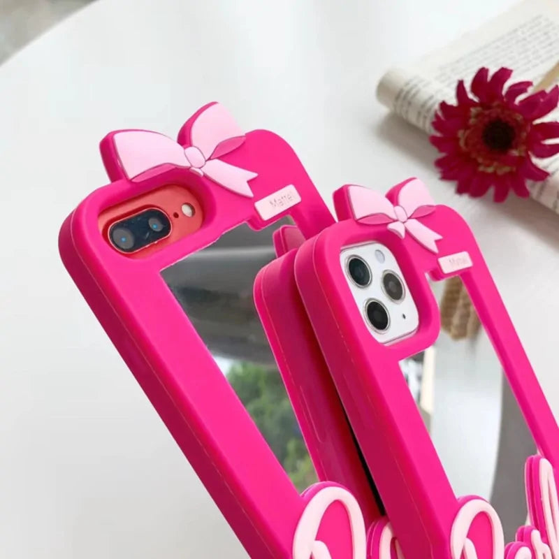 Barbie Bow Mirror iPhone Case