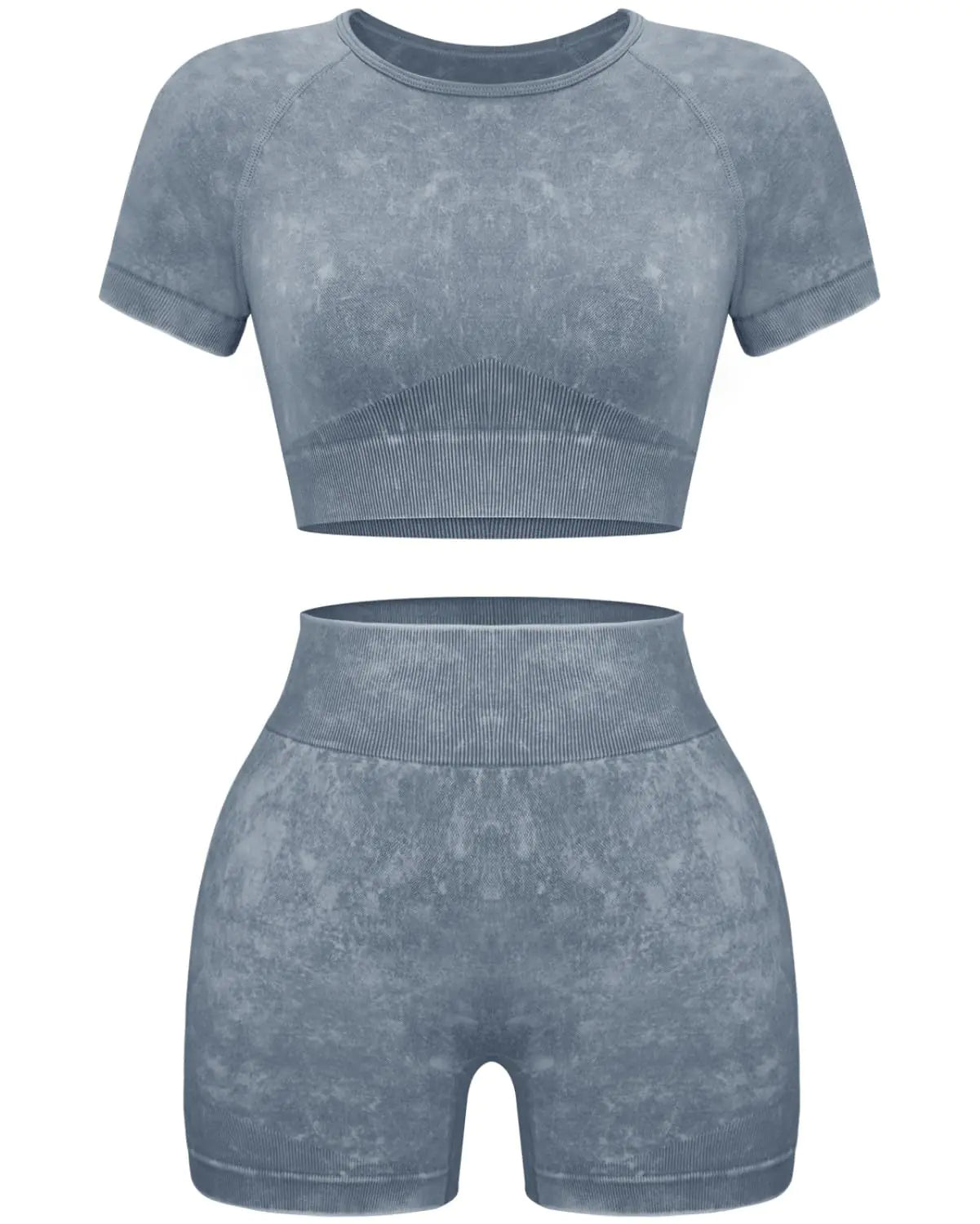 Relaxed Seamless Acid-Washed 2 piece set