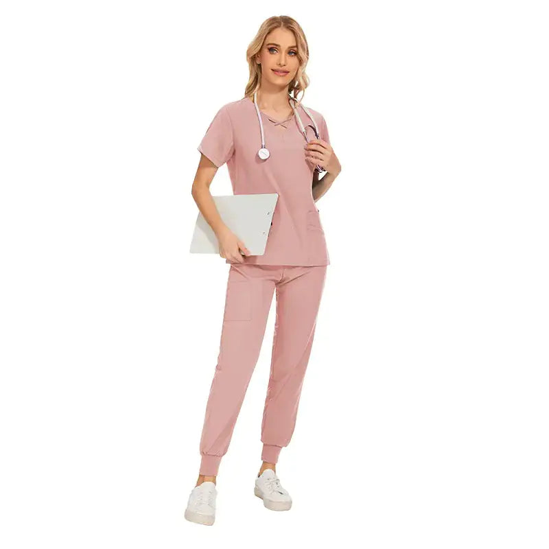 Stretch Women Slim Fit Scrubs Set