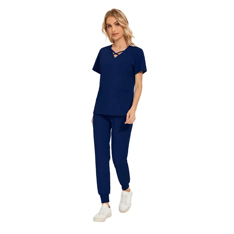 Stretch Women Slim Fit Scrubs Set