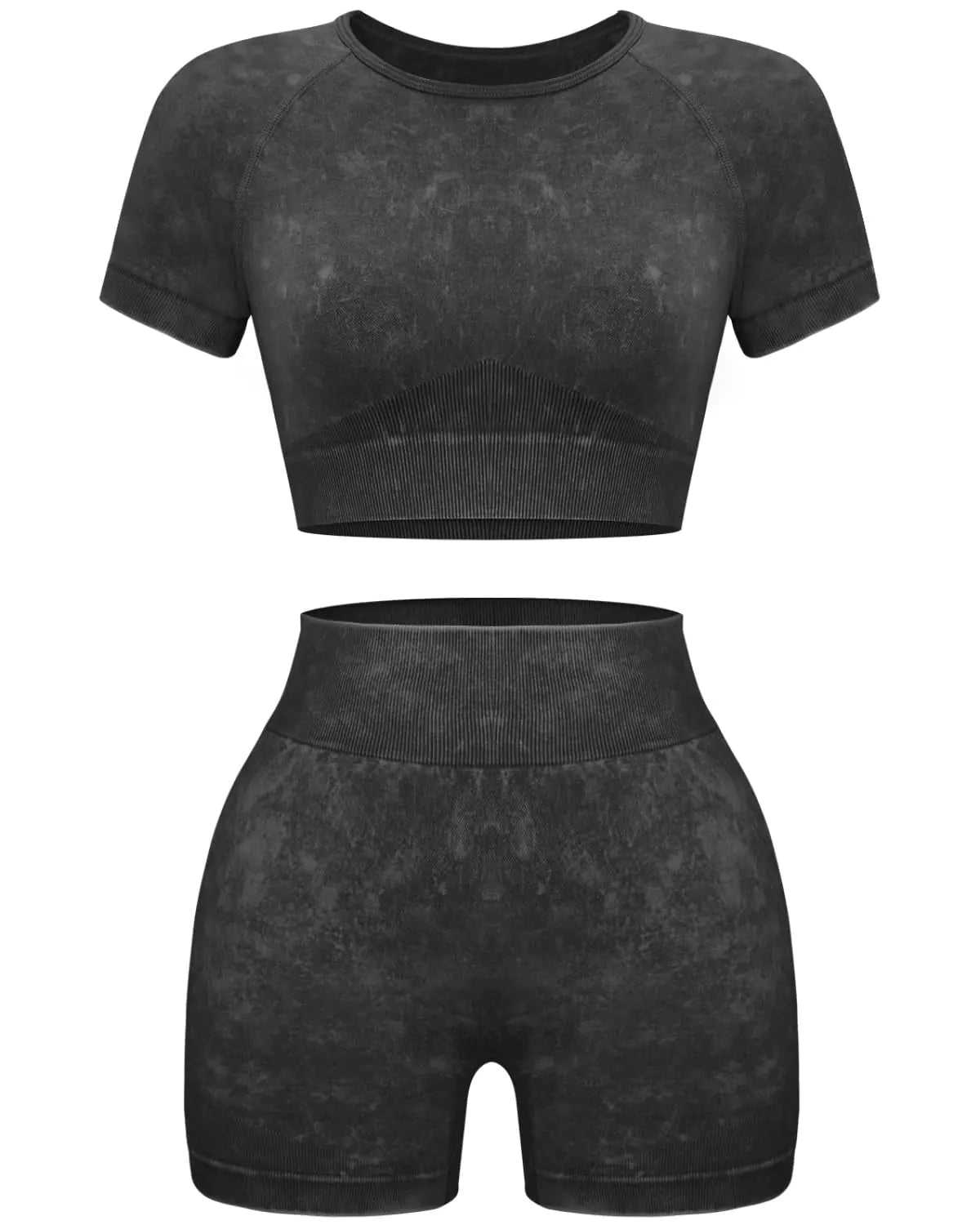 Relaxed Seamless Acid-Washed 2 piece set