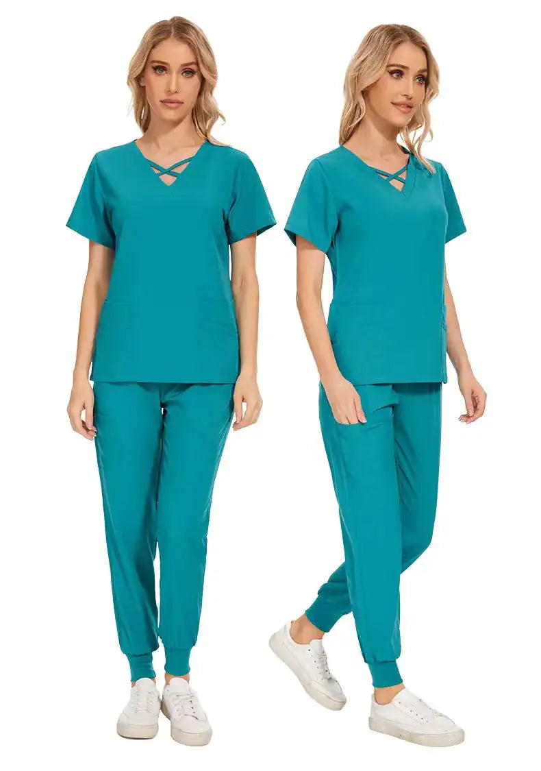 Stretch Women Slim Fit Scrubs Set