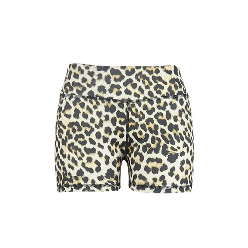 Leopard Push Up Workout Shorts