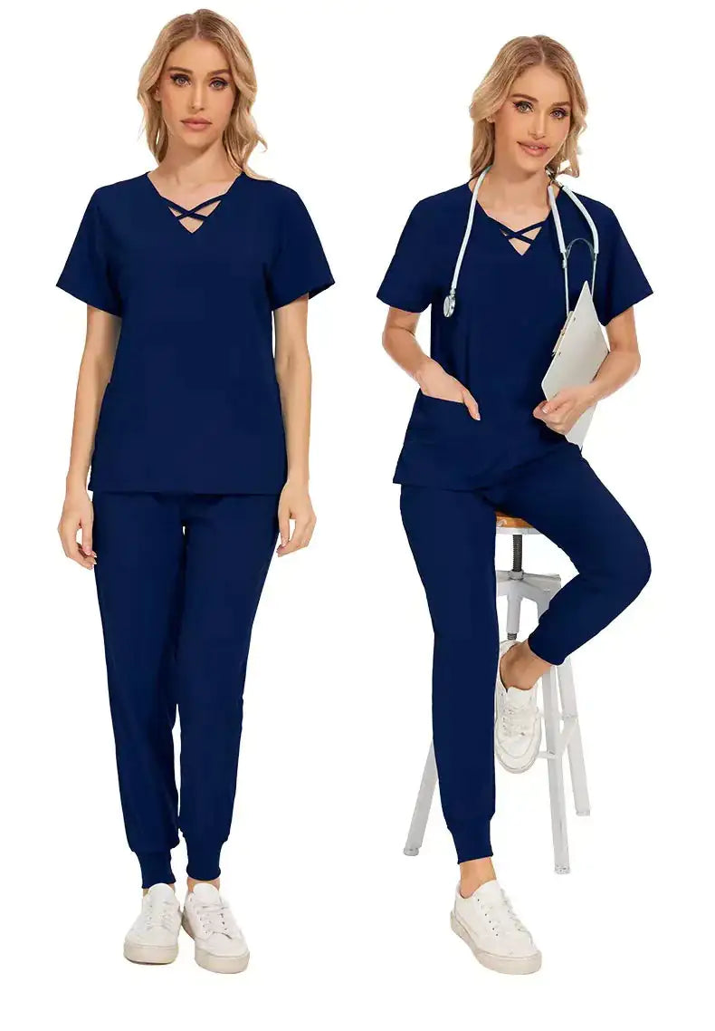 Stretch Women Slim Fit Scrubs Set