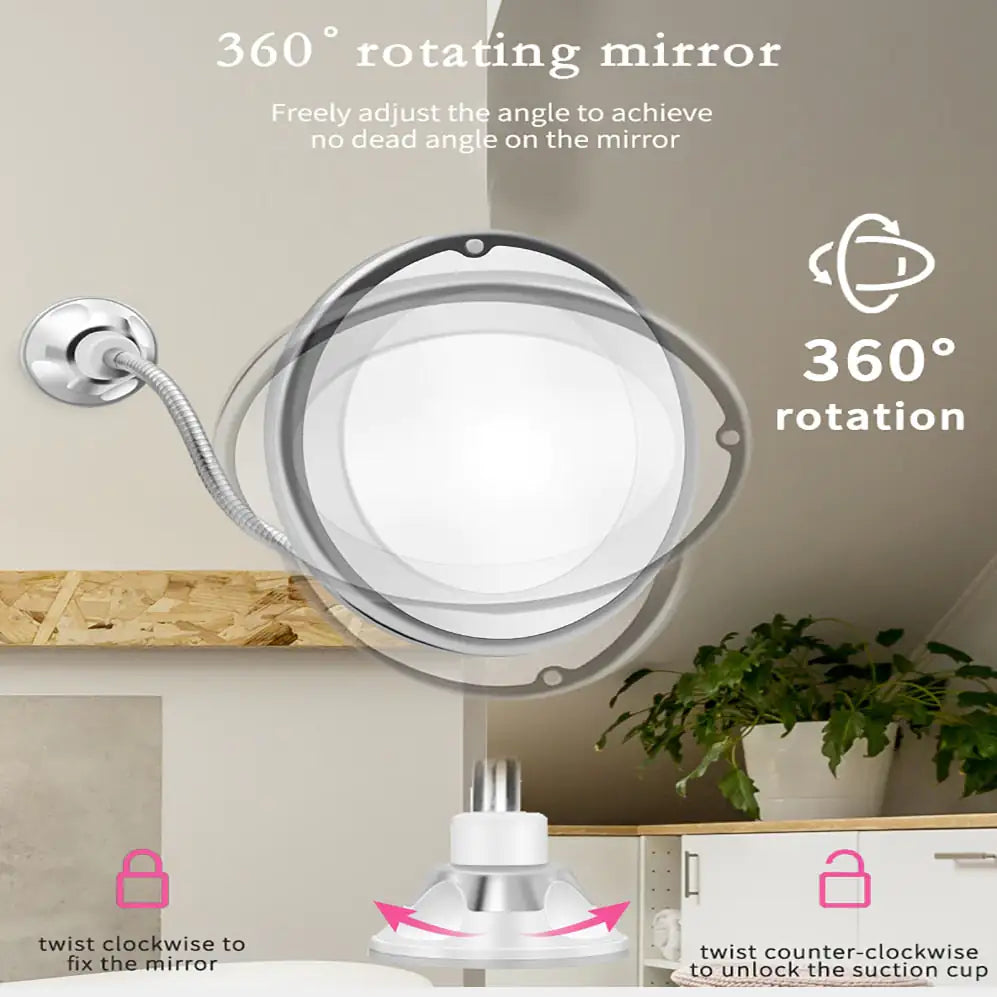 LED Bathroom Makeup Mirror